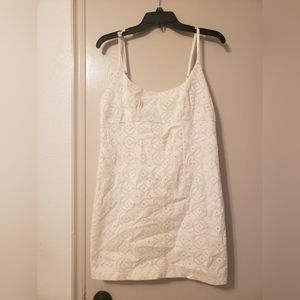 White eyelet dress